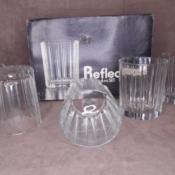 Rayware Old Fashioned 6 PC Glass Set 9.5 oz Vintage Continental Glassware Italy - Picture 4 of 12